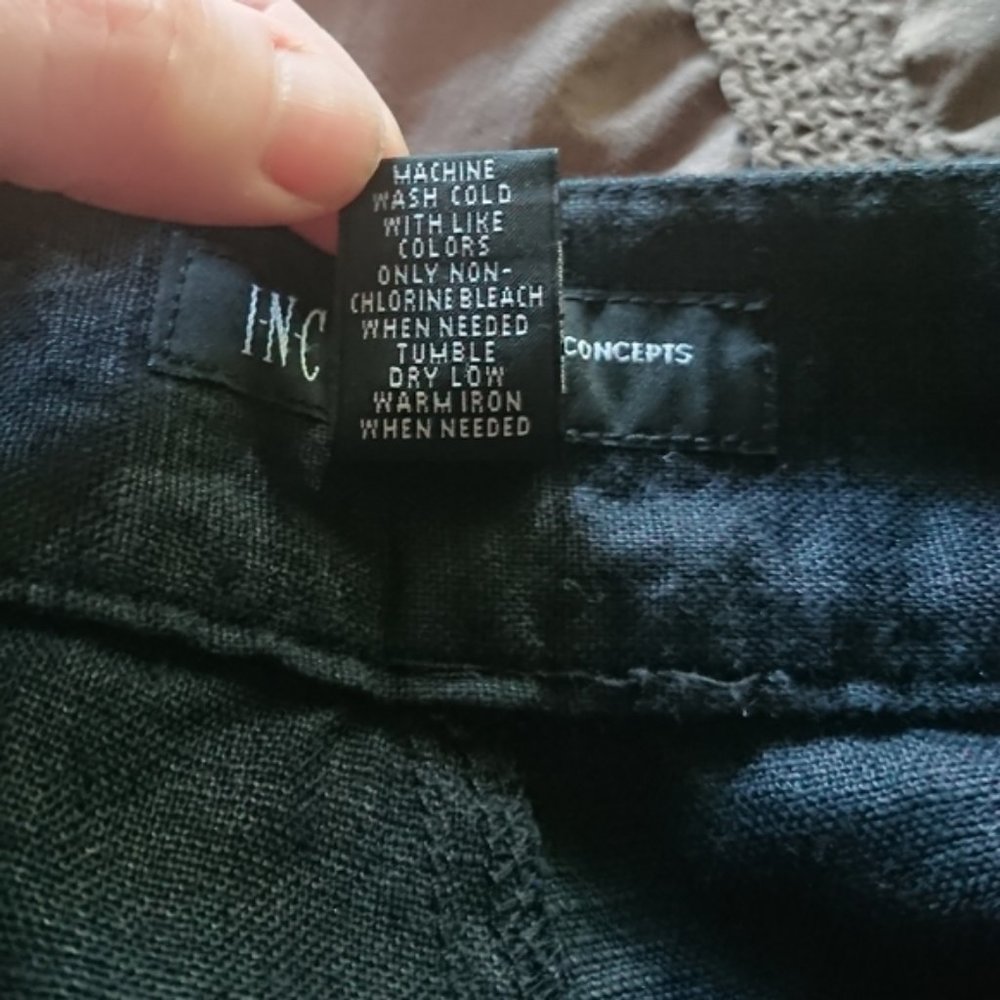 INC International Concepts 100% Linen Pants Sz 24W - Picture 8 of 8